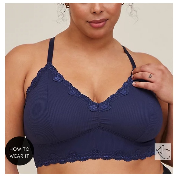 torrid Other - Torrid Lightly Lined Cotton Rib Racerback Bralette Size 3X NWT